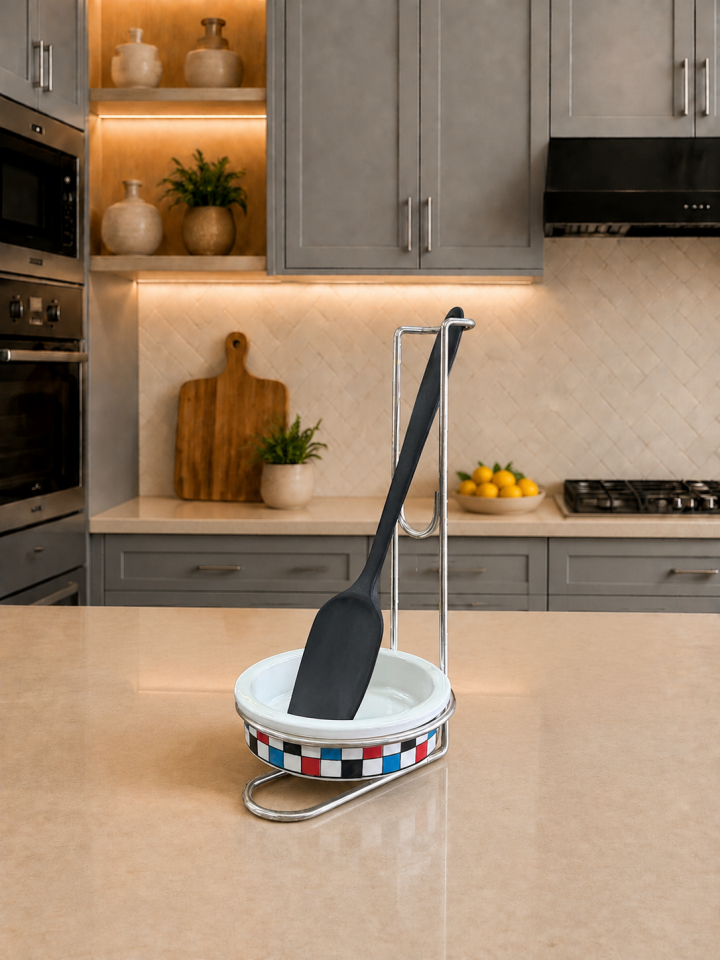 Çeyiz Seti - 105 Düz Kapak 10 Parça Limon Dama Desen Mutfak Seti GÜMÜŞ