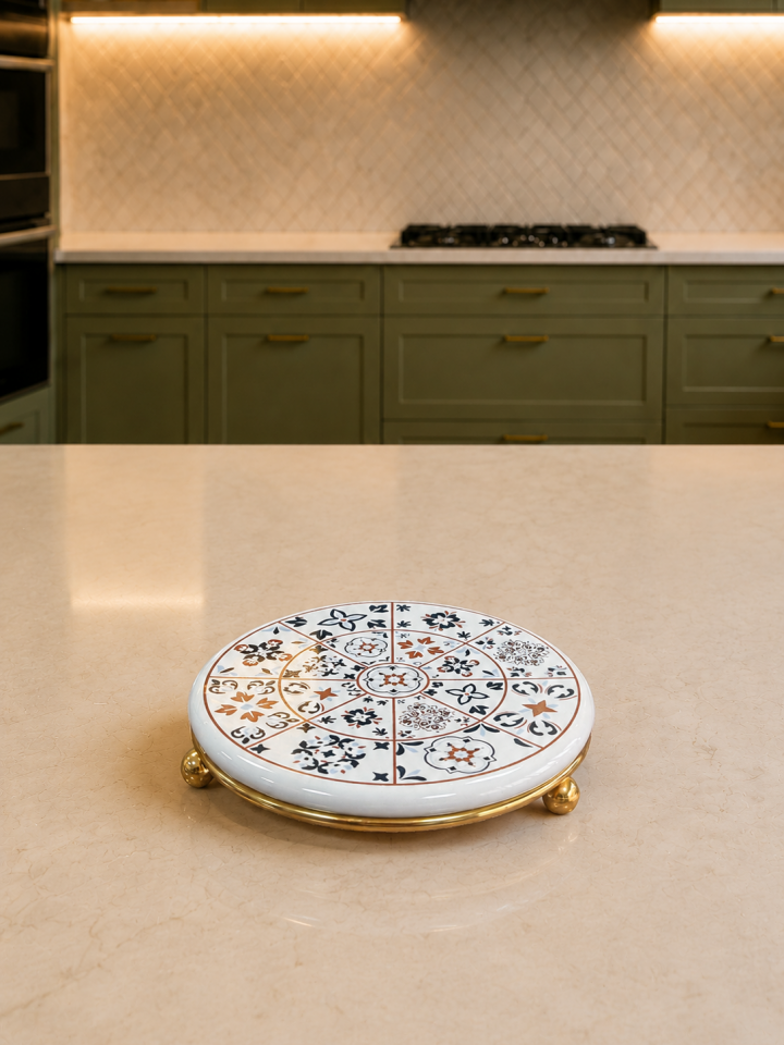 Nihale - Seramik Nihale Ceramic Desen Gold