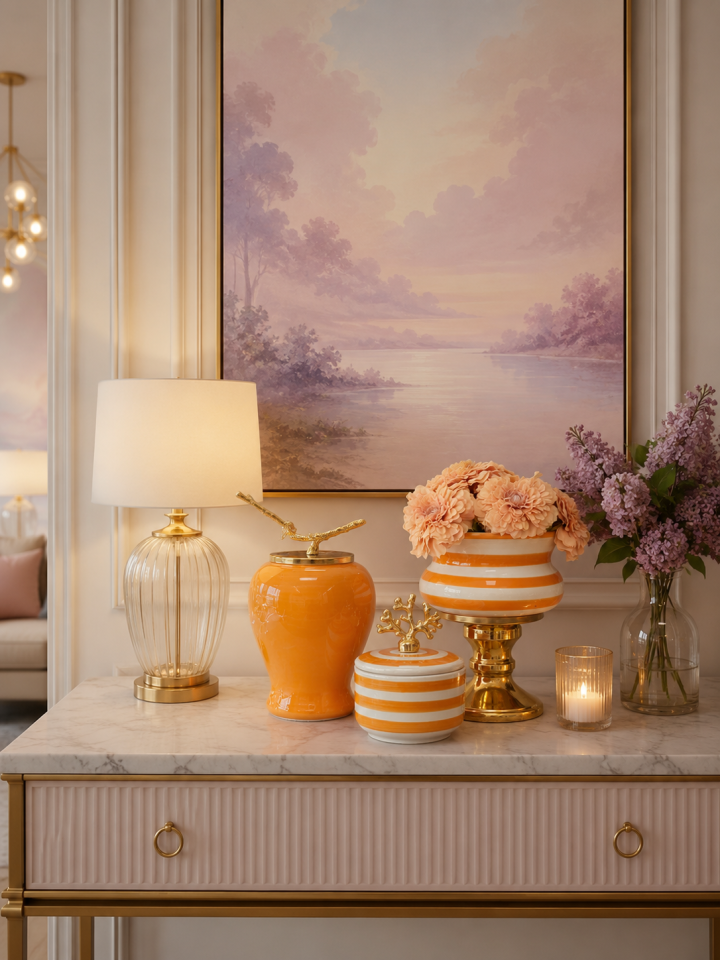Dekoratif - Salon Seti Soft Sarı Zebra Gold