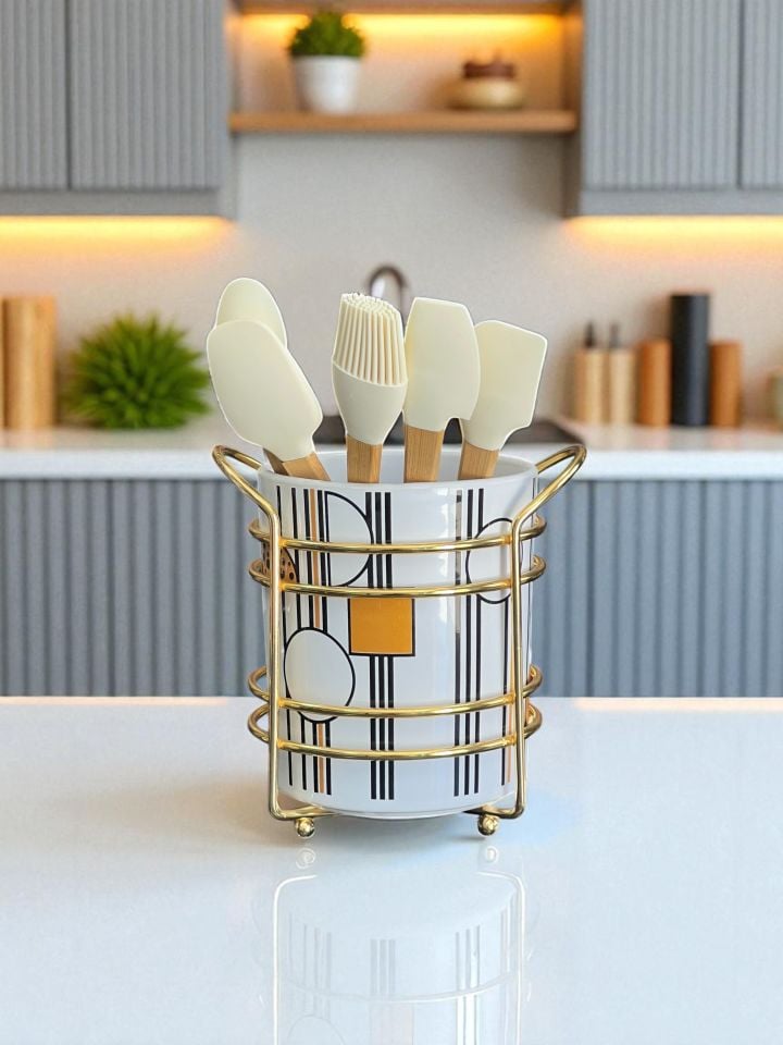 Kaşıklık - Geometrik Desen Gold