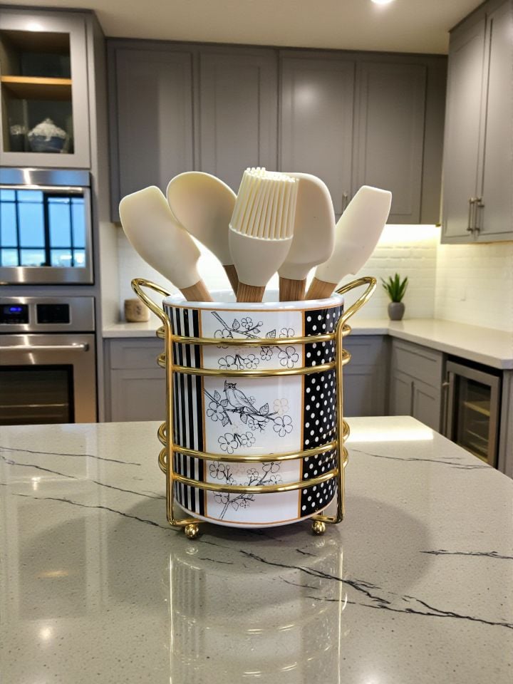 Kaşıklık - Kuş Desen Gold