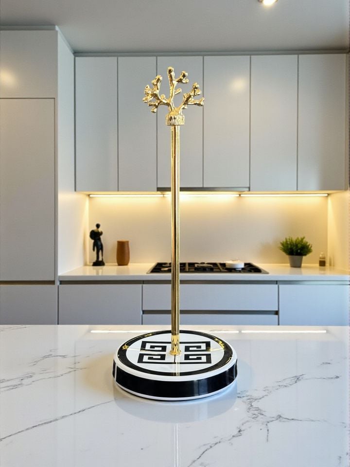 Kağıt Havluluk - Siyah Versa Desen Gold