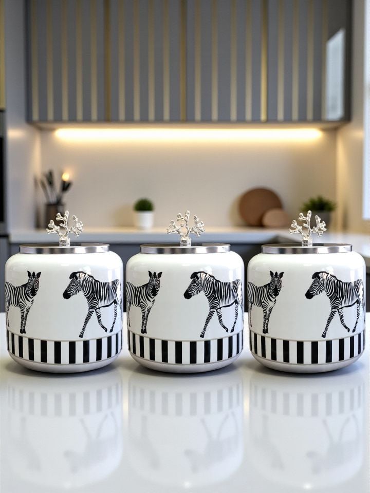 Kahve Köşesi - Zebra At 1.4 L Baharatlık Gümüş