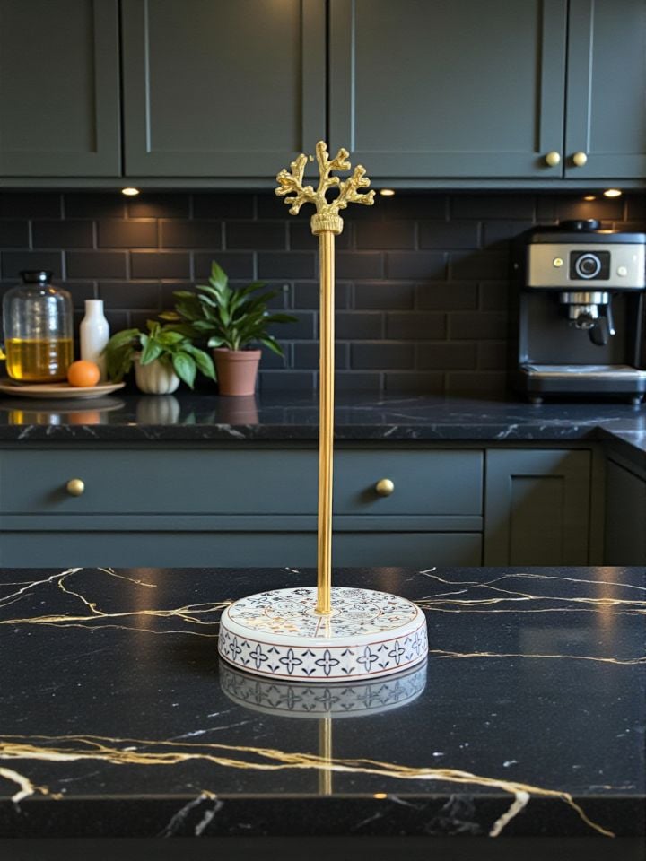 Çeyiz Seti - 103 Ceramic Desen Mutfak Seti Gold