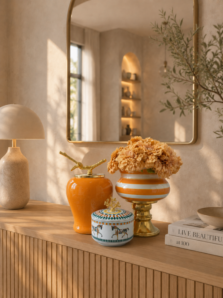 Dekoratif - Salon Seti Soft Sarı HERM Gold