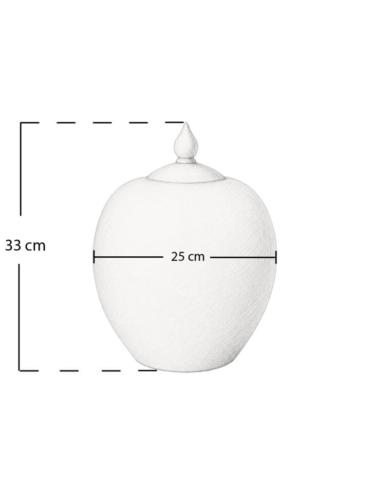 Dekoratif Vazo - El Yapımı Mavi Beyaz Globe Cube