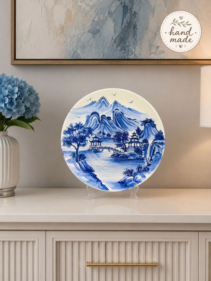 Ev Dekorasyonu - El Yapımı 30 cm Dekoratif Tabak