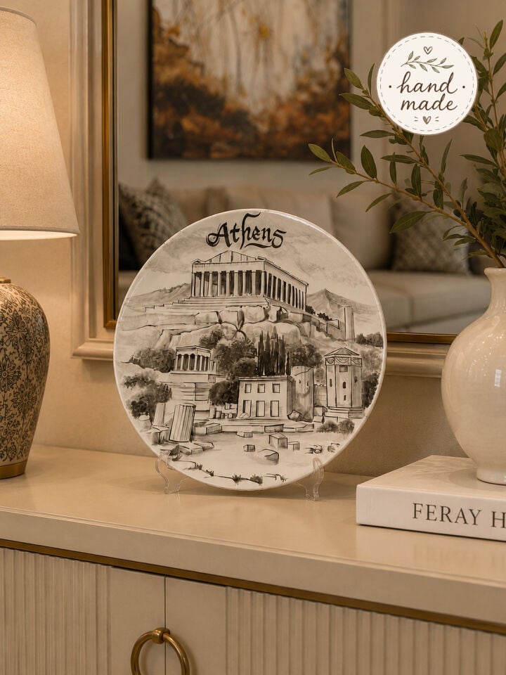 Dekoratif Seramik Tabak 30 cm Collection Atina Temalı